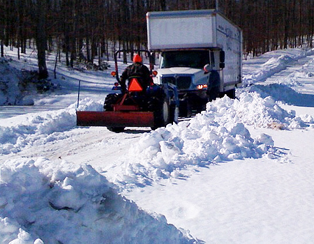 My Guys Moving in the snow