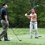 Rotarians at the 18th tee