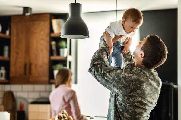 Family ready for the Virginia military movers to come