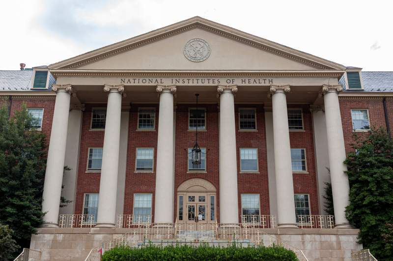 main historic building of the national institute of health in bethesda maryland