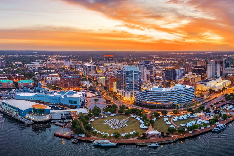 skyline view of chesapeake virginia