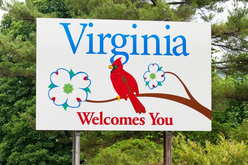 welcome to virginia signage